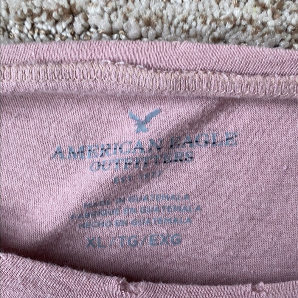 Distressed American Eagle Flowy Top - image 3